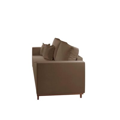 Sofá Djon 02 Módulos De 100cm B20cm Meu Sofá Online B016 Veludo Marrom