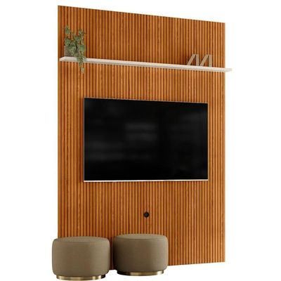 Painel Para Tv 75 Polegadas Normandia Cinamomo Off White