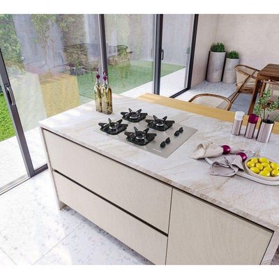 Cooktop Mueller 4 Bocas De Alumínio Com Queimador Ultra Chama Mcg4bk Bivolt