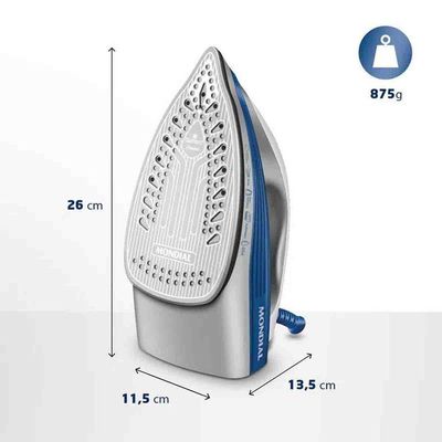 Ferro A Vapor FVN01BL 1200W Branco E Azul Mondial 220V