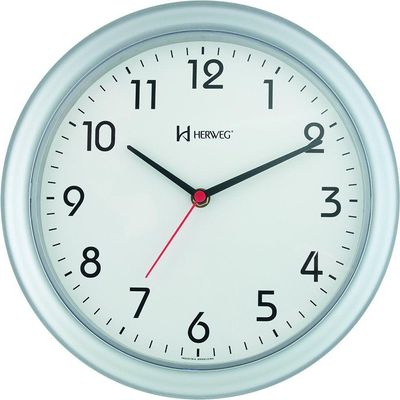 Relógio De Parede Quartz 28 Cm Prata - Prata