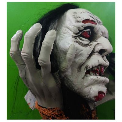 Boneco Monstro Decoração Halloween Com Som E Luz