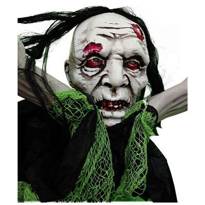 Boneco Monstro Decoração Halloween Com Som E Luz