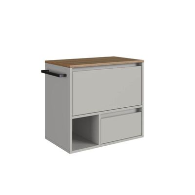 Gabinete Suspenso 60cm Arenas com Nicho Toalheiro e 1 Gaveta BH8050A