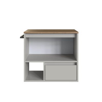 Gabinete Suspenso 60cm Arenas com Nicho Toalheiro e 1 Gaveta BH8050A