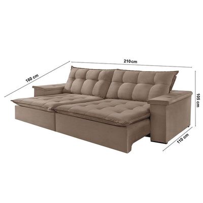 Sofá Estilo Veludo 2 Módulos De 80cm B25cm Meu Sofá Online B002 Veludo Capuccino