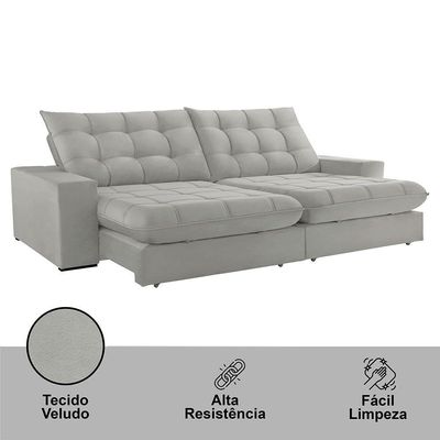 Sofá Livy Veludo 02 Módulos De 120cm B25cm Meu Sofá Online B026 Veludo Prata