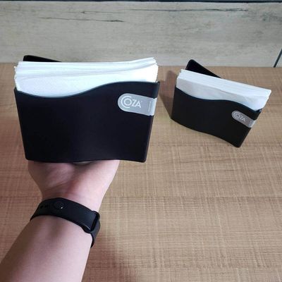 18 Suportes Porta Guardanapo e Sache para Restaurante 14cm Mesa Bar Padaria Brinox Preto