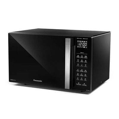 Micro-ondas Panasonic com Smartsense e Dupla Refeição 30L Preto - NN-GT68LBRU 110V