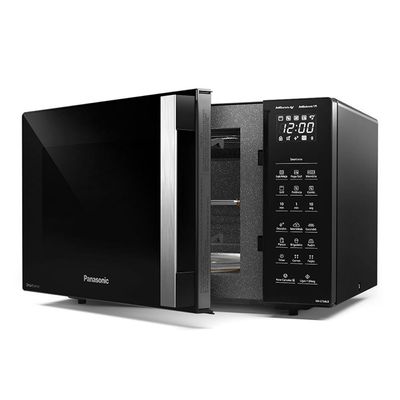 Micro-ondas Panasonic com Smartsense e Dupla Refeição 30L Preto - NN-GT68LBRU 110V