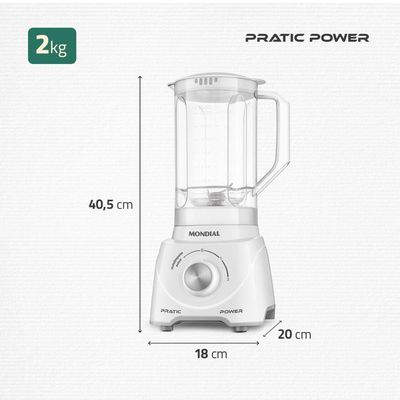 Liquidificador Mondial L-97-W Branco 110V