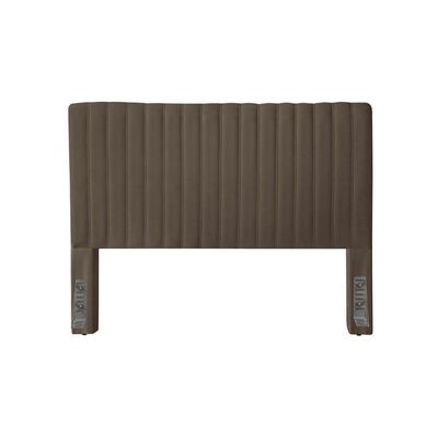 Cabeceira Cama Box Queen 1,60m Estofada Havai Veludo Marrom