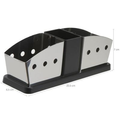 Suporte em Aço Porta Sachês Açúcar Adoçante Porta Colherinha