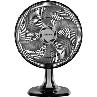 Ventilador De Mesa Ventisol Turbo 6 40cm Preto-cinza 127v