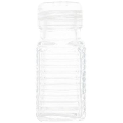 Pote Saleiro Pimenteiro Lyor 80ml Temperos Quadrado de Vidro com Tampa Plástica