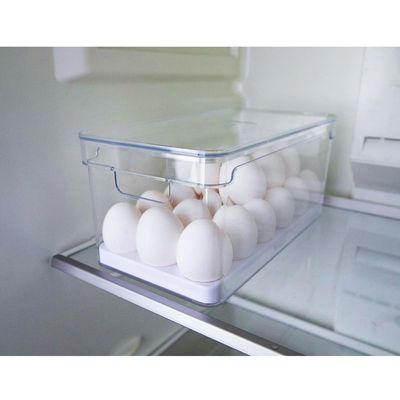 Kit 3 Organizadores De Geladeira Transparentes Porta Ovos 36 UN Porta Frutas Legumes Clear Fresh OU
