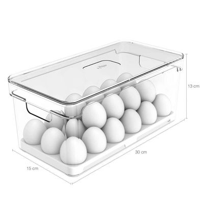 Kit 2 Organizadores De Ovos Clear Fresh Porta Ovos Empilhável Organizador De Geladeira 36 Ovos OU