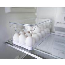 Kit 2 Organizadores De Ovos Clear Fresh Porta Ovos Empilhável Organizador De Geladeira 36 Ovos OU