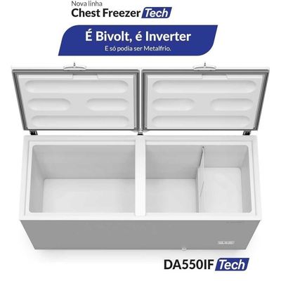 Freezer Horizontal Inverter Dupla Ação 543L Da550if Bivolt
