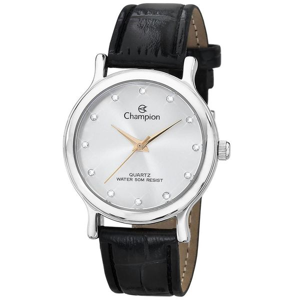Relógio Champion Feminino Ref:Ch22733z Casual Prateado