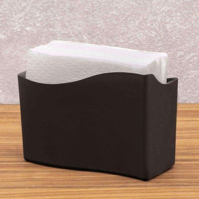 Kit 24 Suporte Porta Guardanapo Médio 14cm Mesa Lancheria Restaurante Bar Padaria Brinox Preto