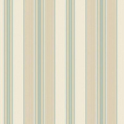 Papel De Parede Waverly Stripes Lovers Lane Bege-azul Wa7782 - Rolo 10m X 0,52m