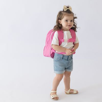 Mochila Infantil Menina Pink Unicórnio - Pimpolho