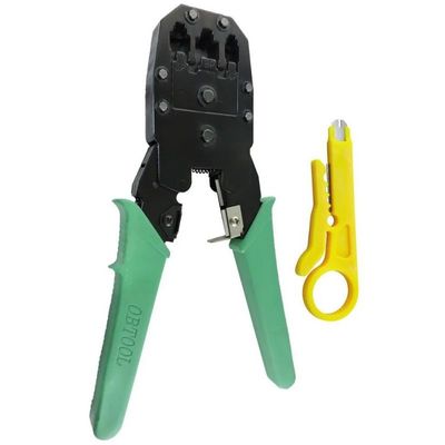 Alicate de Crimpar RJ45, RJ12 e RJ11 e chave Keystone OB-315