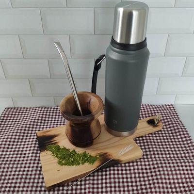 Bomba para Tomar Chimarrão Mil Furos de Mate Inox Bortonaggio 23,5cm Lisa Bojo Removível