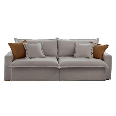 Sofá Dallas Veludo Dois Módulos De 120cm B15 Meu Sofá Online B026 Veludo Prata