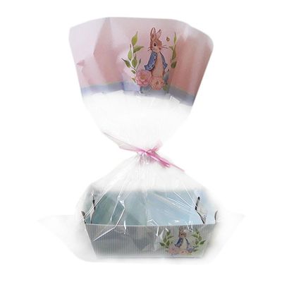 Saco Para Cesta Pedro Coelho Rosa - 60cm X 90cm - 10 Un