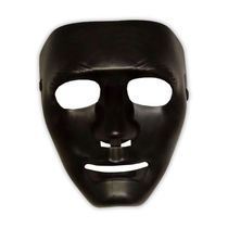 Máscara Sem Face Para Fantasias - 1 Unidade Cor Preto