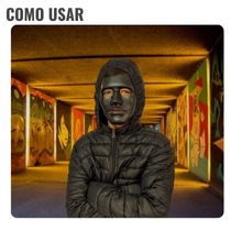 Máscara Sem Face Para Fantasias - 1 Unidade Cor Preto