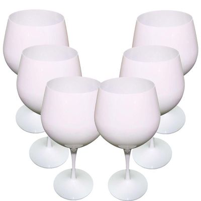 Taça Para Drinks Acrílico Branca Moscow 700ml - 6 Un