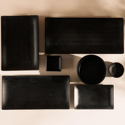 Kit para Restaurante 50 Molheiras Melamina 40ml Ramekins Porta Shoyu Tóquio Lyor Pretos