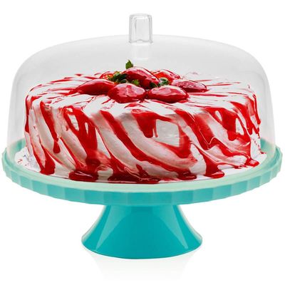 Kit 2 Cúpulas para Prato de Bolo 30cm Tampas Boleira Natural Cozinha Padaria Confeitaria OU