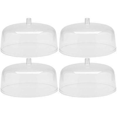 Kit 4 Cúpulas para Prato de Bolo 30cm Tampas Boleira Natural Padaria Confeitaria Lancheria OU
