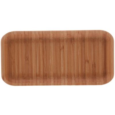Kit 6 Petisqueiras Bandeja Bambu 20x10cm Lyor Hire Prato Salgados Petiscos