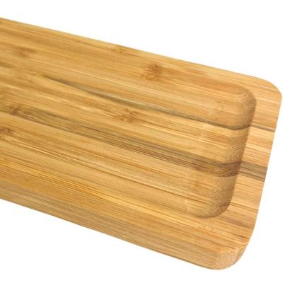 Kit 10 Bandejas de Bambu Retangulares para Cozinha 20x10cm Petisqueiras Multiuso Hire Lyor