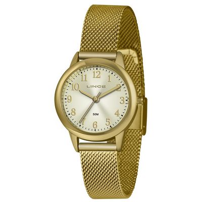 Relógio Lince Feminino Ref: Lrg4653l C2kx Casual Dourado