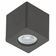 Spot de Sobrepor Quadrado Preto Zoom Luminária de Teto Baixa 1 Lâmpada MR16 Bivolt Dital