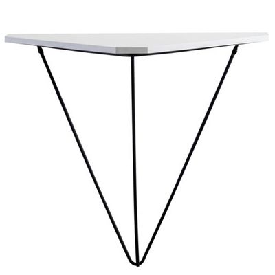 Prateleira Com Suporte Aramado Floreira Triangular Tri Grafite