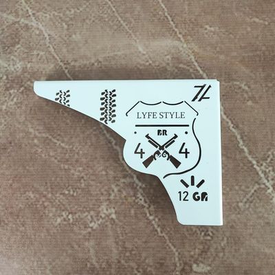 Par Mãos Francesas Brancas em Aço 20cm 4x4 Life Style Jipeiro Decorativas Zarg