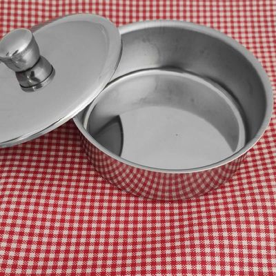 Manteigueira Redonda De Aço Inox Pote Porta Manteiga Com Tampa 200g Zanella