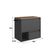 Gabinete Suspenso 60cm Mel Grafite 1 Nicho Toalheiro Gaveta BH8050MG