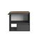 Gabinete Suspenso 60cm Mel Grafite 1 Nicho Toalheiro Gaveta BH8050MG