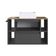 Gabinete Suspenso 80cm Mel Grafite com Nichos Gaveta e Cuba BH8010MGCUBA