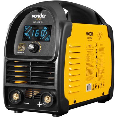 Inversor para Solda Eletrodo TIG 160A Bivolt RIV168 Vonder Monofásico com Display de LED
