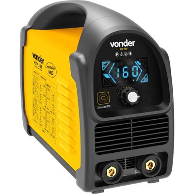 Inversor para Solda Eletrodo TIG 160A Bivolt RIV168 Vonder Monofásico com Display de LED