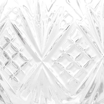 Kit 2 Bomboniere Potiche de Cristal Baleiro com Pé e Tampa Dublin Lyor Decorativo Transparente